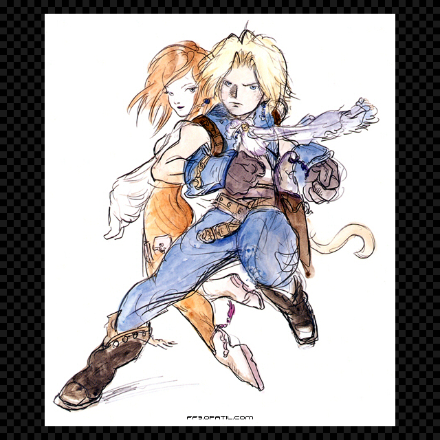 天野喜孝 「パーティー」FF9 - 絵画/タペストリ