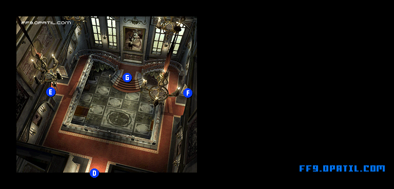 Alexandria Castle Map Image 5 : FF9 - Final Fantasy IX Walkthrough and Strategy Guide