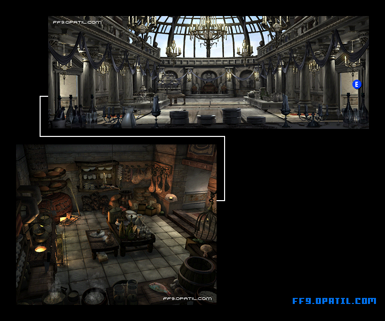 Alexandria Castle Map Image 6 : FF9 - Final Fantasy IX Walkthrough and Strategy Guide