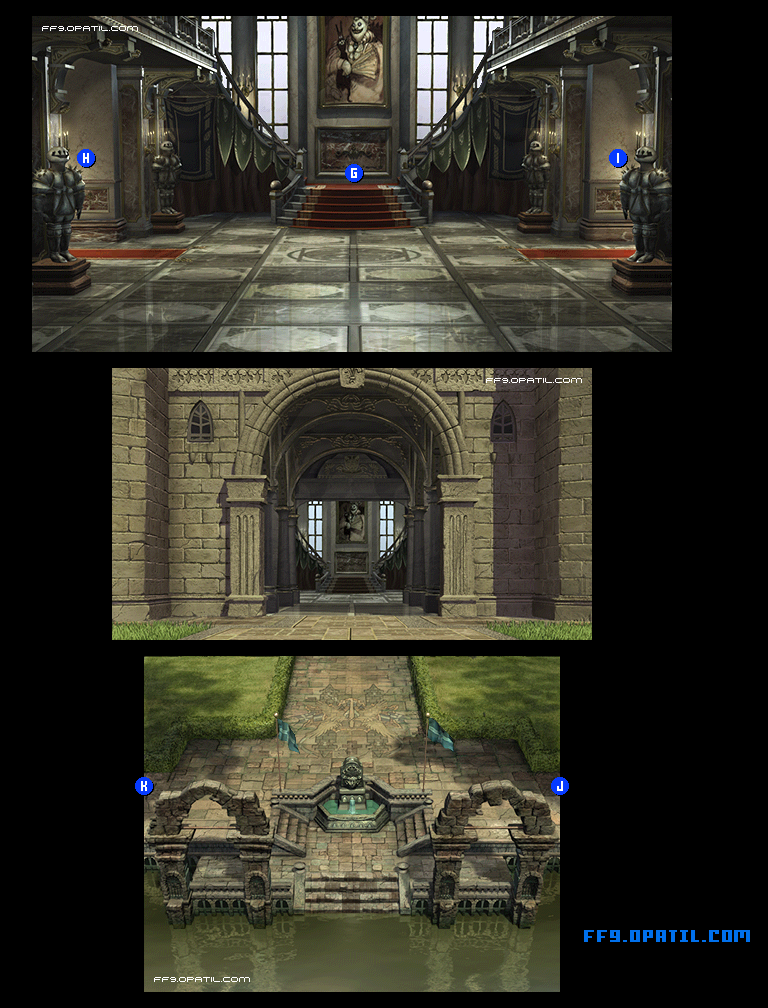 Alexandria Castle Map Image 8 : FF9 - Final Fantasy IX Walkthrough and Strategy Guide