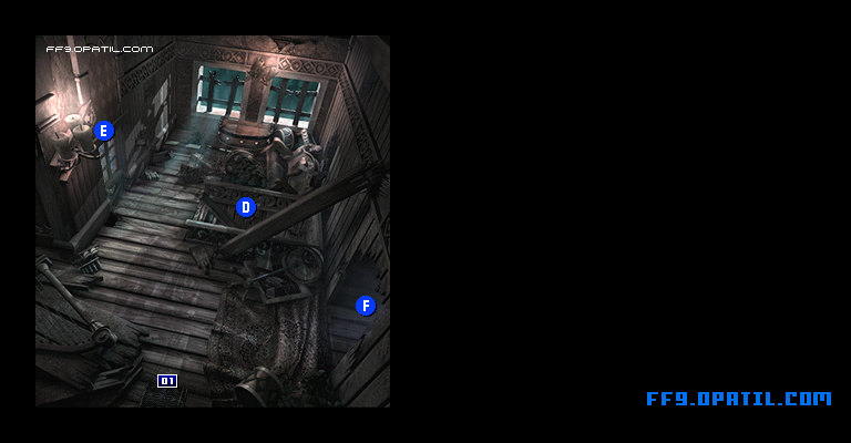墜落したプリマビスタのマップ画像5：ファイナルファンタジー9 完全攻略