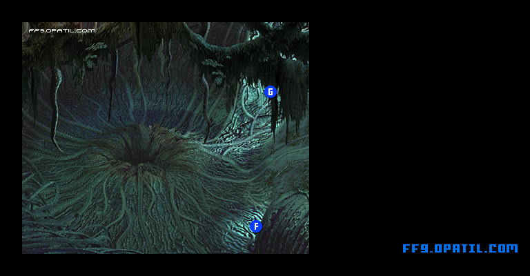 魔の森のマップ画像7：ファイナルファンタジー9 完全攻略