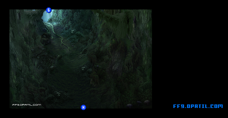 魔の森のマップ画像8：ファイナルファンタジー9 完全攻略