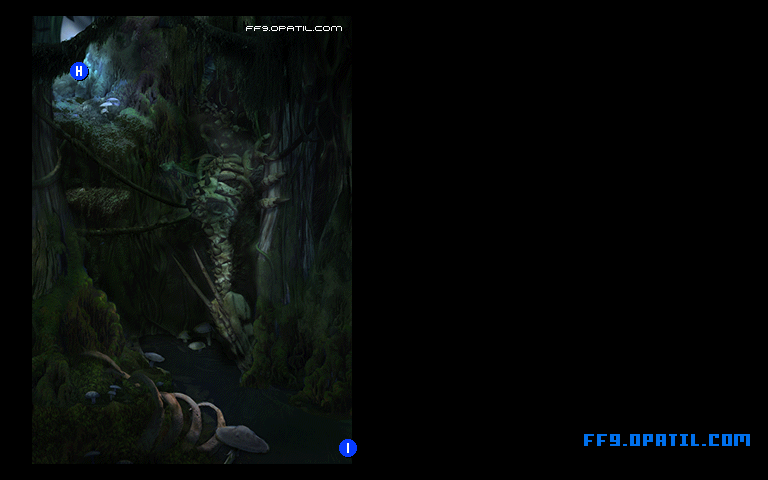 魔の森のマップ画像9：ファイナルファンタジー9 完全攻略