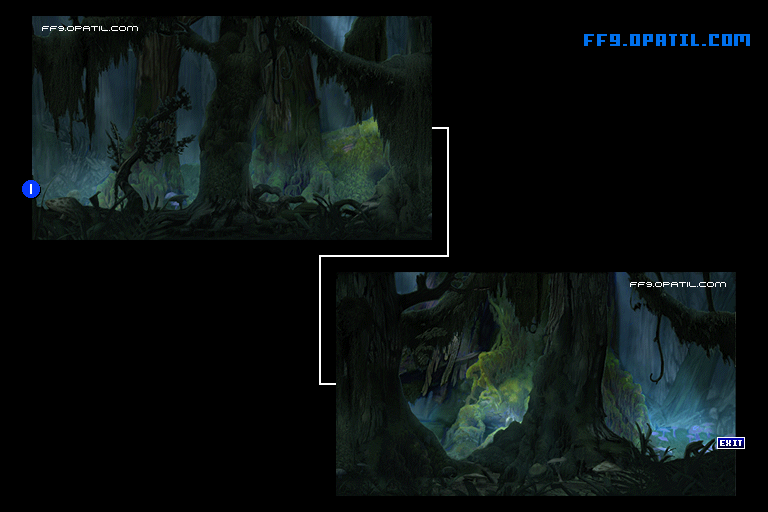 魔の森のマップ画像10：ファイナルファンタジー9 完全攻略