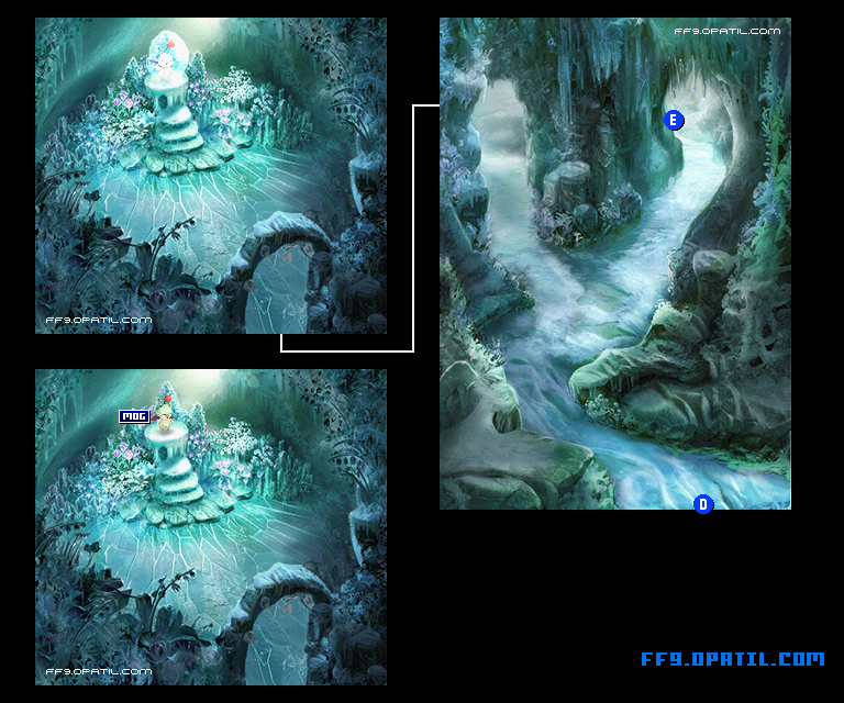 氷の洞窟のマップ画像5：ファイナルファンタジー9 完全攻略