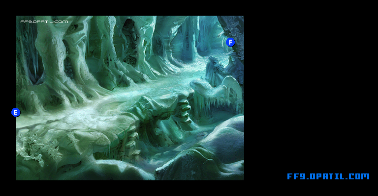 氷の洞窟のマップ画像6：ファイナルファンタジー9 完全攻略
