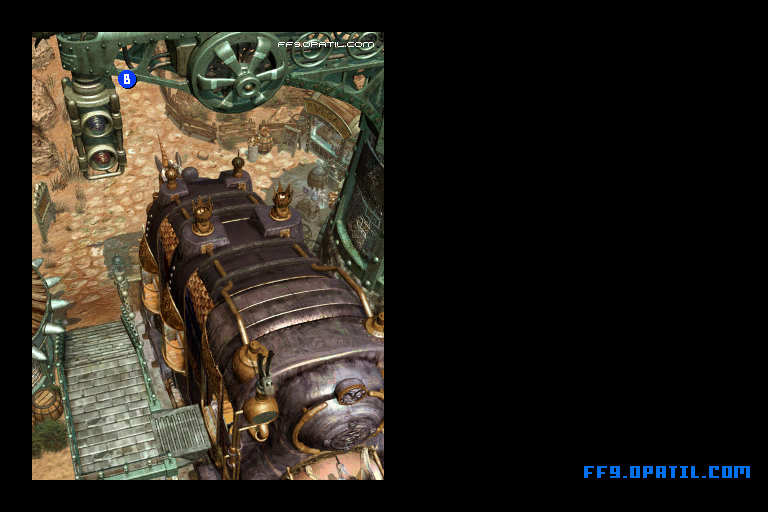 South Gate - Alexandrian station Map Image 2 : FF9 - Final Fantasy IX Walkthrough and Strategy Guide