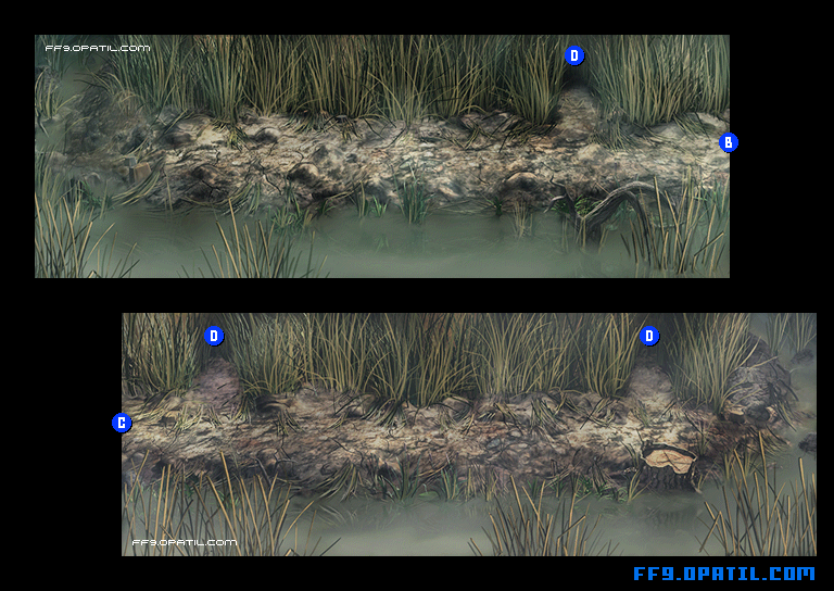 ク族の沼1のマップ画像3：ファイナルファンタジー9 完全攻略
