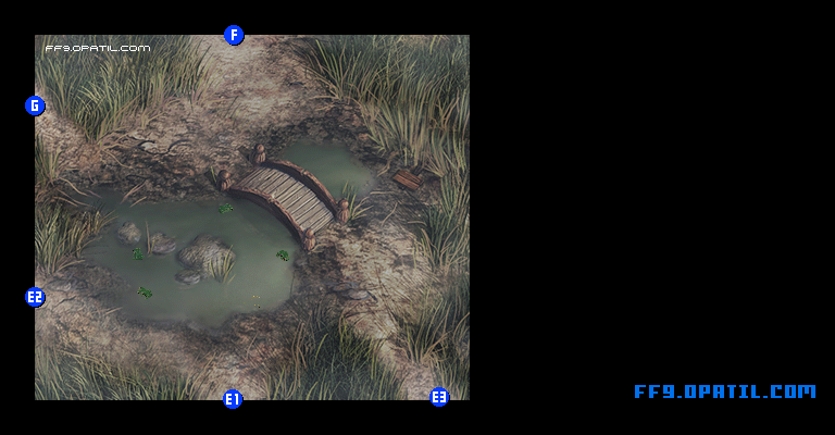 ク族の沼1のマップ画像5：ファイナルファンタジー9 完全攻略