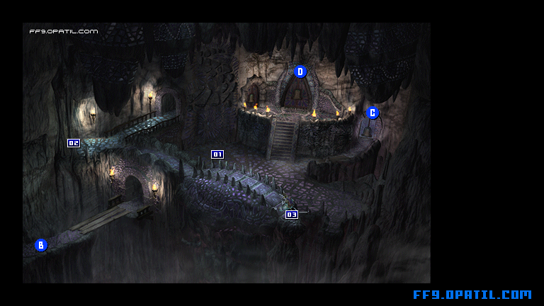 ギザマルークの洞窟のマップ画像3：ファイナルファンタジー9 完全攻略