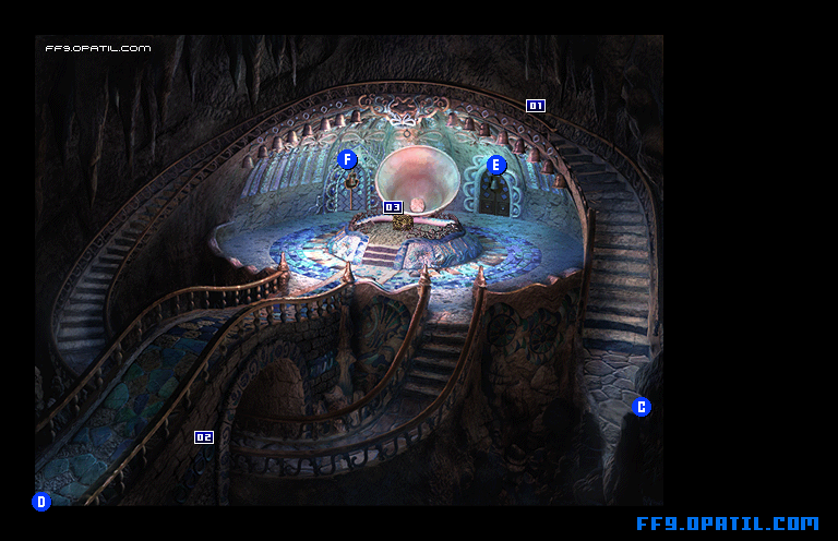 ギザマルークの洞窟のマップ画像4：ファイナルファンタジー9 完全攻略
