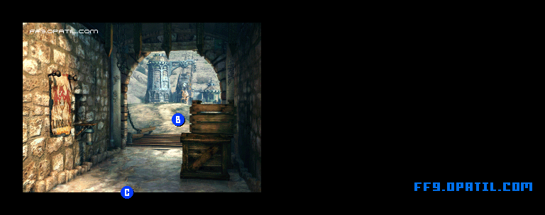 South Gate - Bohden Gate Map Image 3 : FF9 - Final Fantasy IX Walkthrough and Strategy Guide