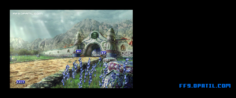 North Gate - Burmecian Arch Map Image 1 : FF9 - Final Fantasy IX Walkthrough and Strategy Guide