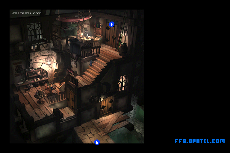 Dark City Treno Map Image 7 : FF9 - Final Fantasy IX Walkthrough and Strategy Guide