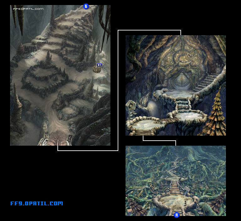 クレイラの幹のマップ画像2：ファイナルファンタジー9 完全攻略