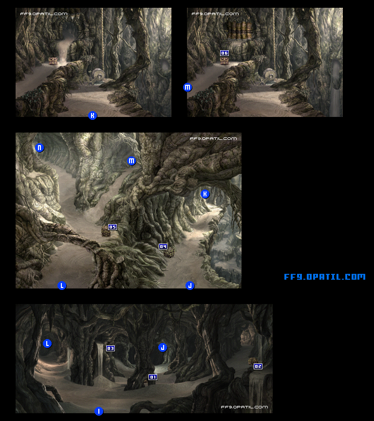クレイラの幹のマップ画像9：ファイナルファンタジー9 完全攻略