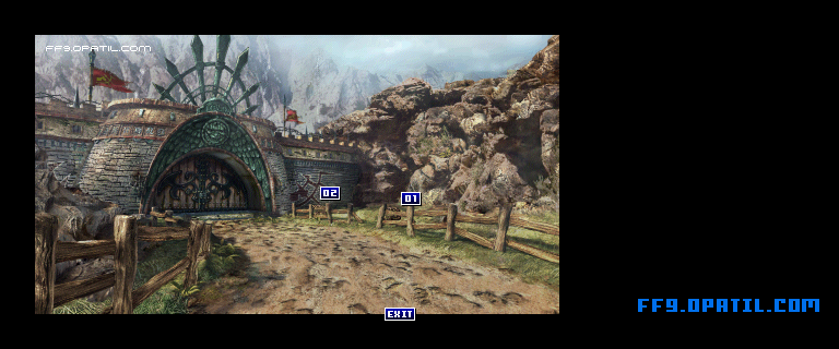North Gate - Melda Arch Map Image 1 : FF9 - Final Fantasy IX Walkthrough and Strategy Guide