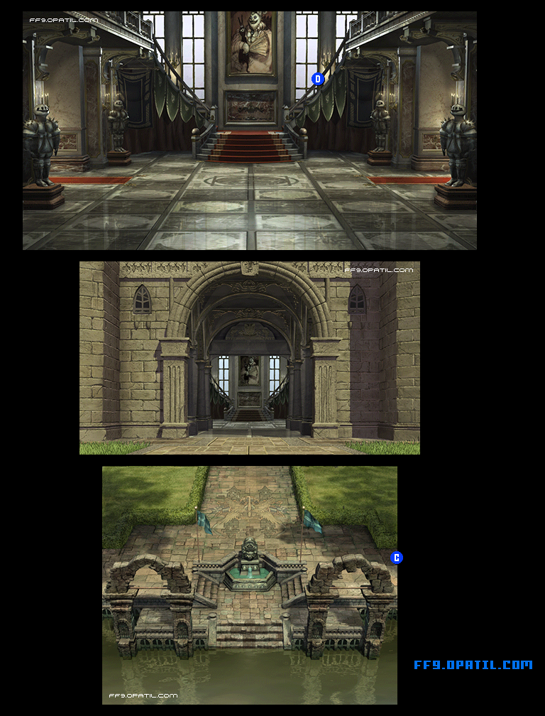 Alexandria Castle - Underground Map Image 4 : FF9 - Final Fantasy IX Walkthrough and Strategy Guide