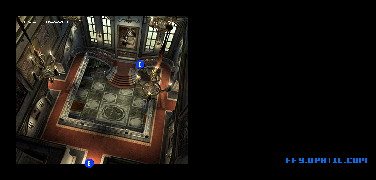 Alexandria Castle - Underground Map Image 5 : FF9 - Final Fantasy IX Walkthrough and Strategy Guide