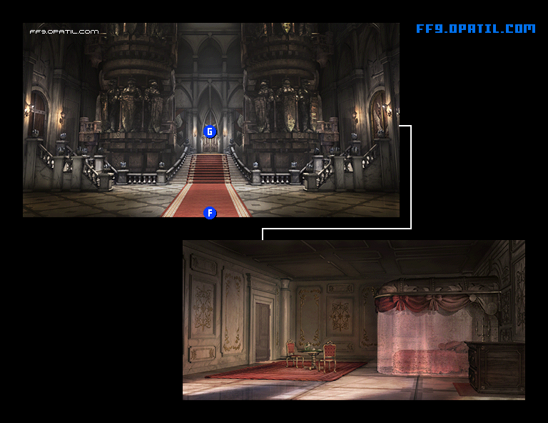 Alexandria Castle - Underground Map Image 7 : FF9 - Final Fantasy IX Walkthrough and Strategy Guide