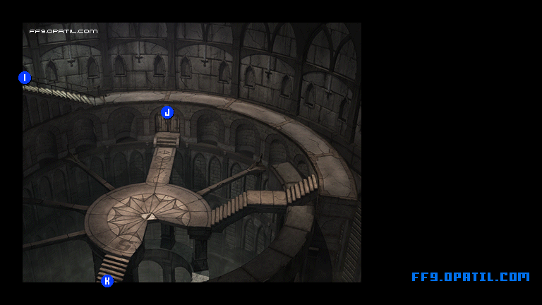 Alexandria Castle - Underground Map Image 10 : FF9 - Final Fantasy IX Walkthrough and Strategy Guide