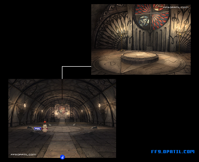 Alexandria Castle - Underground Map Image 11 : FF9 - Final Fantasy IX Walkthrough and Strategy Guide