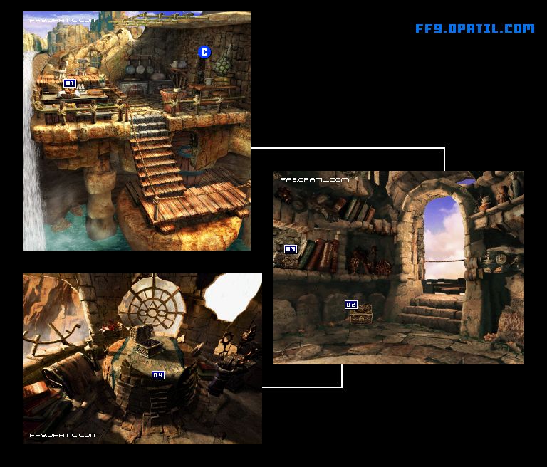 マダイン・サリのマップ画像4：ファイナルファンタジー9 完全攻略