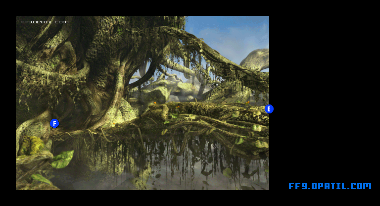 Iifa Tree - Bottom Map Image 3 : FF9 - Final Fantasy IX Walkthrough and Strategy Guide