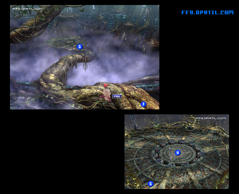 Iifa Tree - Bottom Map Image 4 : FF9 - Final Fantasy IX Walkthrough and Strategy Guide