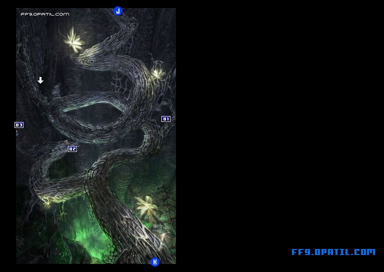 Iifa Tree - Bottom Map Image 6 : FF9 - Final Fantasy IX Walkthrough and Strategy Guide
