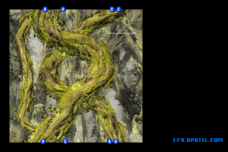 イーファの樹・上のマップ画像2：ファイナルファンタジー9 完全攻略