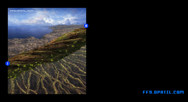 イーファの樹・上のマップ画像5：ファイナルファンタジー9 完全攻略