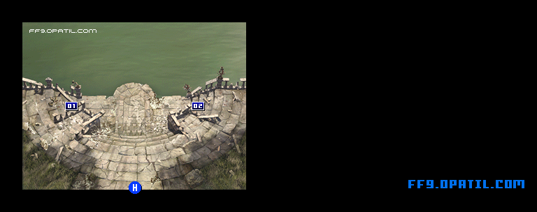 復興中のアレクサンドリア城下町のマップ画像8：ファイナルファンタジー9 完全攻略