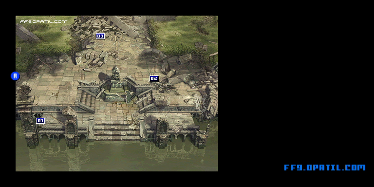復興中のアレクサンドリア城のマップ画像1：ファイナルファンタジー9 完全攻略