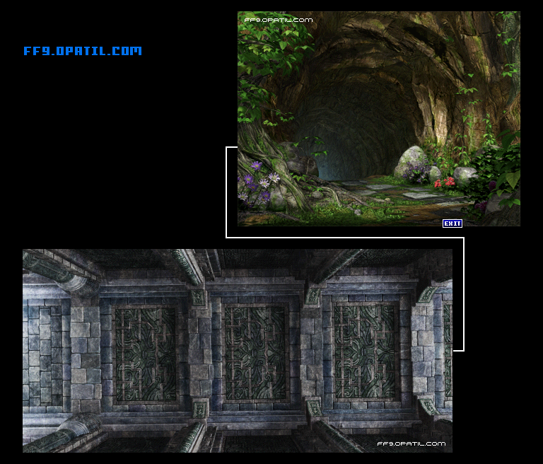 Water Shrine Map Image 1 : FF9 - Final Fantasy IX Walkthrough and Strategy Guide