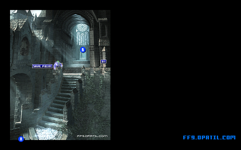 記憶の場所・前半のマップ画像2：ファイナルファンタジー9 完全攻略