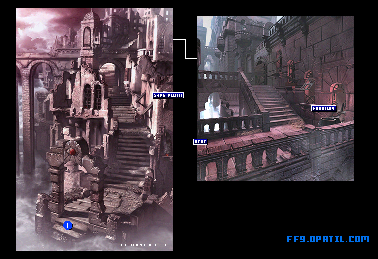 記憶の場所・前半のマップ画像10：ファイナルファンタジー9 完全攻略