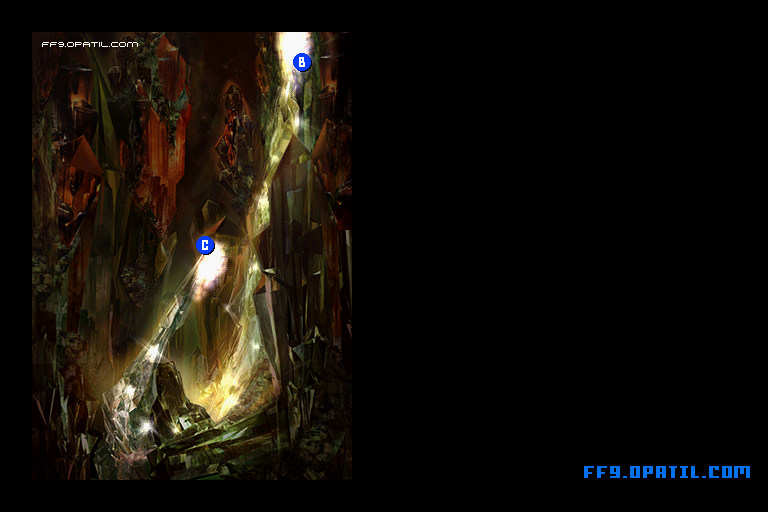 クリスタルワールドのマップ画像3：ファイナルファンタジー9 完全攻略
